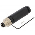 7000-08601-0000000; Connector: M8; male; PIN: 3; straight; for cable; plug; 4A; IP67; 60V; MURR ELEKTRONIK