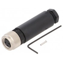 7000-08621-0000000; Connector: M8; female; PIN: 3; straight; for cable; plug; 4A; IP67; MURR ELEKTRONIK