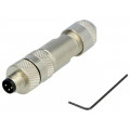7000-08641-0000000; Connector: M8; male; PIN: 3; straight; shielded; for cable; plug; MURR ELEKTRONIK