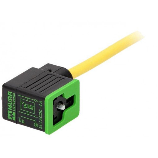 7000-11021-0260500; Valve connector; plug; Type: BI; PIN: 3; 11mm; 4A; female; 24VDC; IP65; MURR ELEKTRONIK 7000-11021-0260500; Valve connector; plug; Type: BI; PIN: 3; 11mm; 4A; female; 24VDC; IP65; MURR ELEKTRONIK