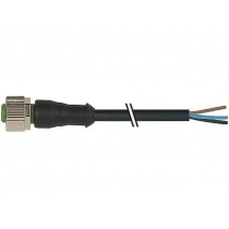 7000-12181-6130300; Connection lead; M12; PIN: 3; straight; 3m; plug; 250VAC; 4A; IP67; MURR ELEKTRONIK