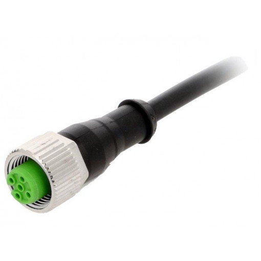 7000-12221-6141000; Connection lead; M12; PIN: 4; straight; 10m; plug; 30VAC; 4A; IP67; MURR ELEKTRONIK