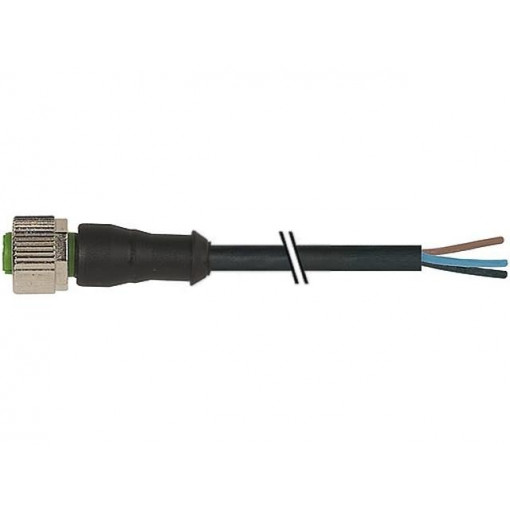 7000-12241-6350300; Connection lead; M12; PIN: 5; straight; 3m; plug; 125VAC; 4A; IP67; MURR ELEKTRONIK