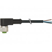 7000-12321-6130300; Connection lead; M12; PIN: 3; angled; 3m; plug; 250VAC; 4A; -20÷85°C; MURR ELEKTRONIK