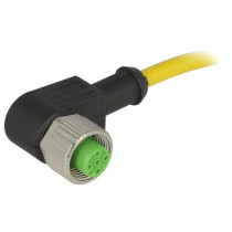 7000-12341-0140150; Connection lead; M12; PIN: 4; angled; 1.5m; plug; 250VAC; 4A; IP67; MURR ELEKTRONIK