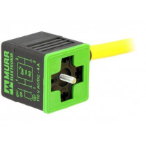 7000-18021-0260500; Valve connector; plug; Type: A; PIN: 4; 18mm; 4A; female; 24VDC; IP65; MURR ELEKTRONIK 7000-18021-0260500; Valve connector; plug; Type: A; PIN: 4; 18mm; 4A; female; 24VDC; IP65; MURR ELEKTRONIK