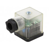 7000-29165-0000000; Connector: valve connector; plug; form A; 18mm; female; PIN: 3; 230V; MURR ELEKTRONIK