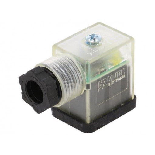 7000-29565-0000000; Connector: valve connector; plug; form B; 10mm; female; PIN: 3; 24V; MURR ELEKTRONIK