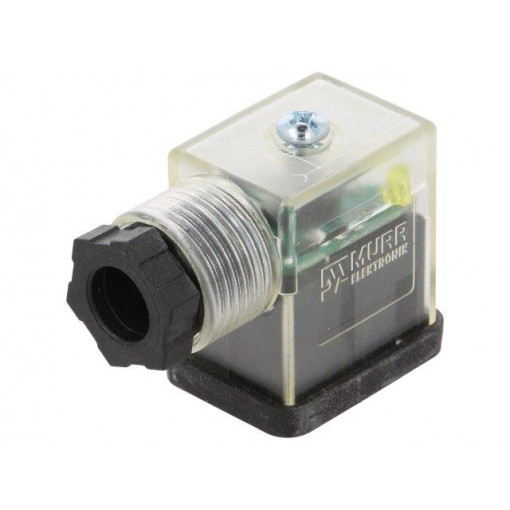 7000-29805-0000000; Connector: valve connector; plug; form B; 11mm; female; PIN: 3; 24V; MURR ELEKTRONIK