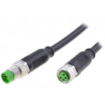 7000-88011-6110100; Connection lead; M8; PIN: 4; 1m; plug; 30VAC; 4A; -30÷80°C; IP67; MURR ELEKTRONIK
