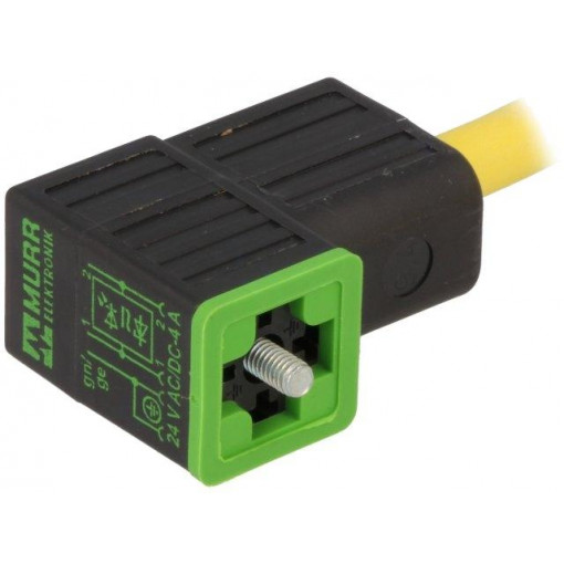 7000-94021-0260500; Valve connector; plug; Type: CI; PIN: 4; 9.4mm; 4A; female; 24VDC; MURR ELEKTRONIK