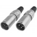 701-0400; Plug; XLR; male; PIN: 4; straight; for cable; soldering; 50V; 10A; DELTRON 701-0400; Plug; XLR; male; PIN: 4; straight; for cable; soldering; 50V; 10A; DELTRON