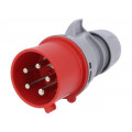 7025-6TT; Connector: AC supply 3-phase; plug; male; 32A; 400VAC; IEC 60309; PCE 7025-6TT; Connector: AC supply 3-phase; plug; male; 32A; 400VAC; IEC 60309; PCE