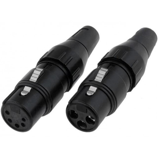 708-0300; Plug; XLR; female; PIN: 3; straight; for cable; soldering; 50V; 15A; DELTRON