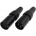 709-0300; Plug; XLR; male; PIN: 3; straight; for cable; soldering; 50V; 15A; DELTRON 709-0300; Plug; XLR; male; PIN: 3; straight; for cable; soldering; 50V; 15A; DELTRON