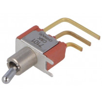 7101MD9AV2BE; Switch: toggle; Pos: 2; SPDT; ON-ON; 0.02A/20VAC; 0.02A/20VDC; IP40; C&K