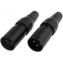 713-0300; Plug; XLR; male; PIN: 3; straight; for cable; soldering; gold-plated; DELTRON