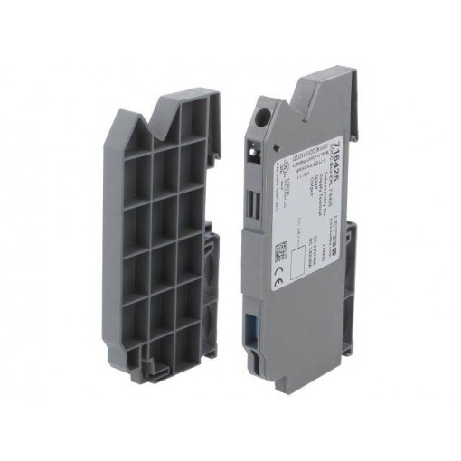 716425; DIN; Usup: 48VDC; IP20; 10x119.4x63.7mm; -25÷50°C; 40A; LÜTZE 716425; DIN; Usup: 48VDC; IP20; 10x119.4x63.7mm; -25÷50°C; 40A; LÜTZE