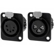 718-0500; Socket; XLR; female; PIN: 5; straight; soldering; silver plated; 50V; DELTRON