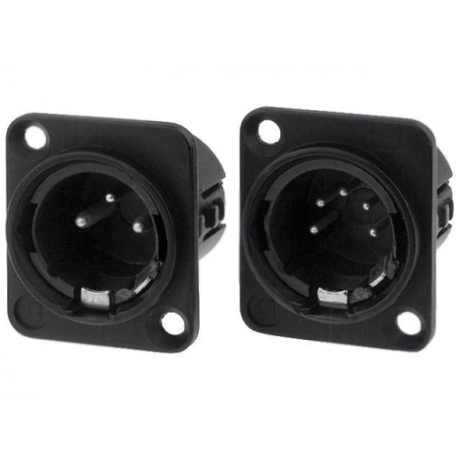 719-0300; Socket; XLR; male; PIN: 3; straight; soldering; silver plated; 50V; DELTRON