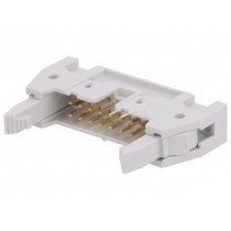 71918-116LF; Socket; IDC; male; PIN: 16; straight; with ejector; THT; 2.54mm; AMPHENOL