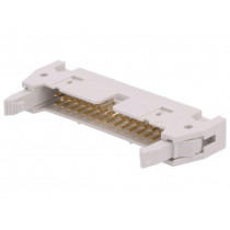 71918-130LF; Socket; IDC; male; PIN: 30; straight; with ejector; THT; 2.54mm; AMPHENOL