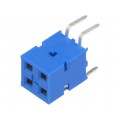 71991-802LF; Socket; wire-board; female; DUBOX; 2.54mm; PIN: 4; THT; 2A; straight; AMPHENOL 71991-802LF; Socket; wire-board; female; DUBOX; 2.54mm; PIN: 4; THT; 2A; straight; AMPHENOL