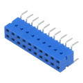 71991-810LF; Socket; wire-board; female; DUBOX; 2.54mm; PIN: 20; THT; 2A; straight; AMPHENOL 71991-810LF; Socket; wire-board; female; DUBOX; 2.54mm; PIN: 20; THT; 2A; straight; AMPHENOL