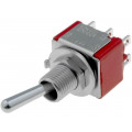 7203SYZQE; Switch: toggle; Pos: 3; DP3T; ON-OFF-ON; 2A/250VAC; 5A/28VDC; IP40; C&K