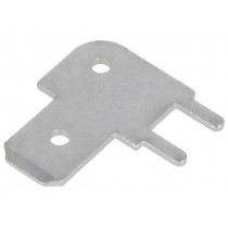 726387-2; Terminal: flat; 6.3mm; 0.8mm; male; THT; tinned; Overall len: 16mm; TE Connectivity