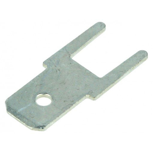 726388-2; Terminal: flat; 4.8mm; 0.5mm; male; THT; tinned; straight; TE Connectivity