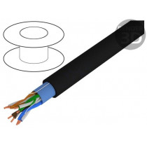 74008 BK002; Wire; U/UTP,Alpha Essential Flexing Ethernet; 5e; solid; Cu; PVC; ALPHA WIRE
