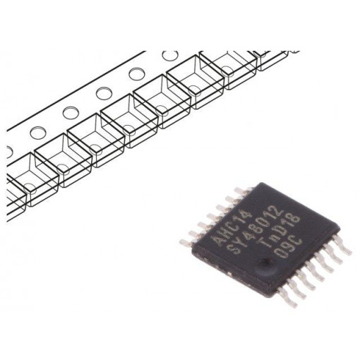 74AHC14PW.118; IC: digital; Schmitt trigger; Channels: 6; SMD; TSSOP14; Series: AHC; NEXPERIA