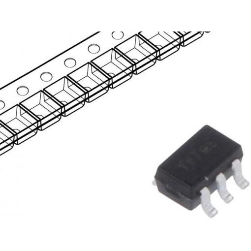 74AHC1G14SE-7; IC: digital; inverter,Schmitt trigger; Channels: 1; SMD; SOT353; DIODES INCORPORATED