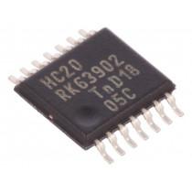 74HC20PW.112; IC: digital; NAND; Channels: 2; IN: 4; SMD; TSSOP14; Series: HC; NEXPERIA