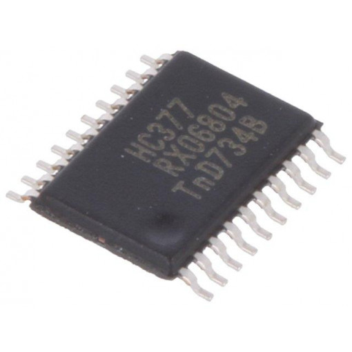 74HC377PW.112; IC: digital; 3-state,octal,D flip-flop; Channels: 8; HC; SMD; NEXPERIA 74HC377PW.112; IC: digital; 3-state,octal,D flip-flop; Channels: 8; HC; SMD; NEXPERIA