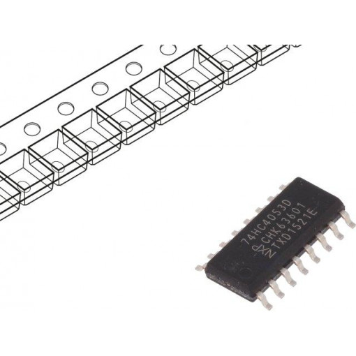 74HC4053D.653; IC: digital; analog,demultiplexer/multiplexer; SMD; SO16; NEXPERIA