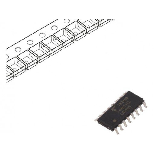 74HC595D(BJ); IC: digital; 3-state,8bit,shift register,latch; C²MOS; Series: HC; TOSHIBA 74HC595D(BJ); IC: digital; 3-state,8bit,shift register,latch; C²MOS; Series: HC; TOSHIBA