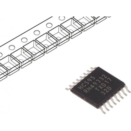 74HC595PW.118; IC: digital; 3-state,8bit,shift register,latch; SMD; TSSOP16; NEXPERIA 74HC595PW.118; IC: digital; 3-state,8bit,shift register,latch; SMD; TSSOP16; NEXPERIA