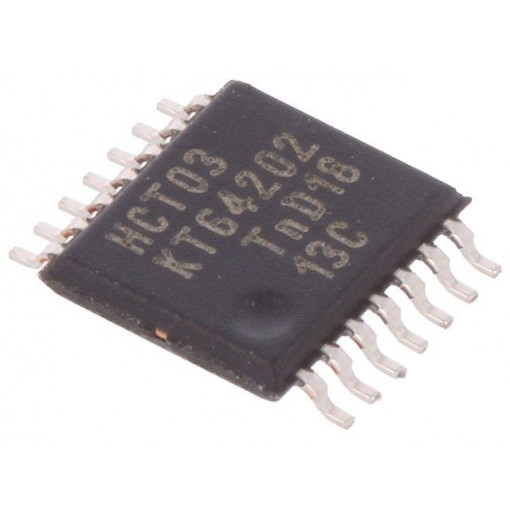 74HCT03PW.112; IC: digital; NAND; Channels: 4; IN: 2; SMD; TSSOP14; Series: HCT; NEXPERIA