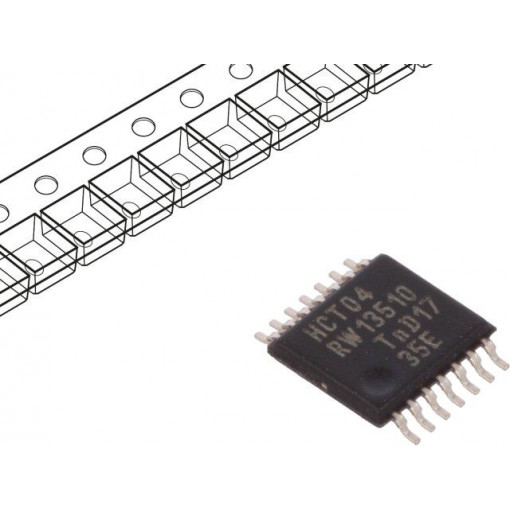 74HCT04PW.112; IC: digital; HEX,inverter; Channels: 6; IN: 1; SMD; TSSOP14; NEXPERIA