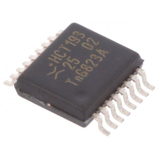 74HCT193DB.112; IC: digital; 4bit,binary up/down counter; Series: HCT; SMD; SSOP16; NEXPERIA 74HCT193DB.112; IC: digital; 4bit,binary up/down counter; Series: HCT; SMD; SSOP16; NEXPERIA