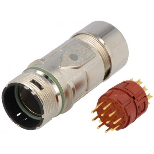 EPIC KIT M23 F6 N 12E SLM; Connector: M23; plug; PIN: 12; male; soldering; for cable; straight; LAPP KABEL