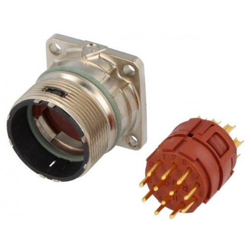 EPIC KIT M23 A1 N 12P SLM; Connector: M23; socket; PIN: 12; male; soldering; straight; 7A; IP68; LAPP KABEL