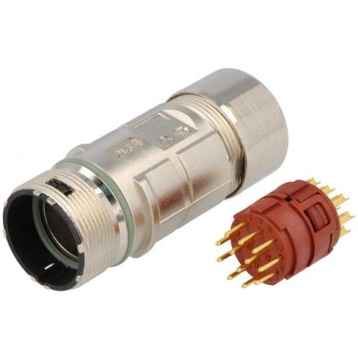 EPIC KIT M23 F6 N 12P SLM; Connector: M23; plug; PIN: 12; male; soldering; for cable; straight; LAPP KABEL