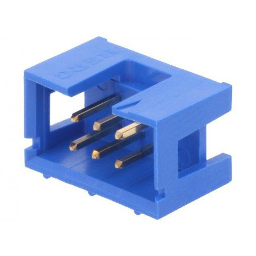 75869-331LF; Socket; IDC; male; PIN: 6; straight; THT; gold-plated; 2.54mm; AMPHENOL