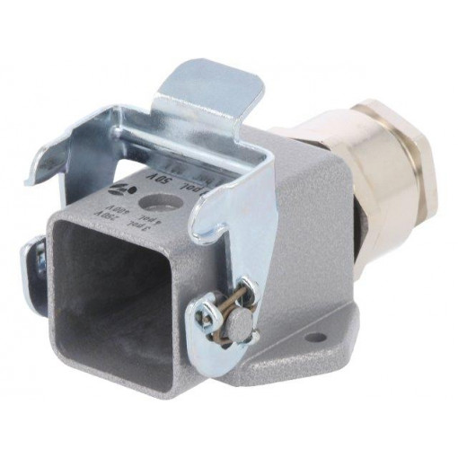 76.322.0736.0; Enclosure: for HDC connectors; size 3; Pitch: 1x screw (21x21mm); WIELAND