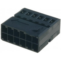 ; Connector housing; plug; Quadlock 12pin; black; 4CARMEDIA