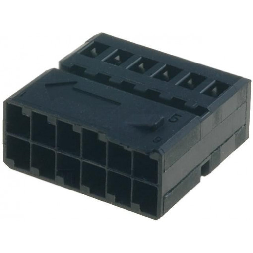 ; Connector housing; plug; Quadlock 12pin; black; 4CARMEDIA