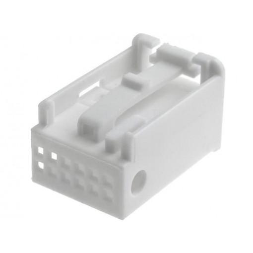 ; Housing cap; plug; Quadlock 12pin; white; Works with: 770010; 4CARMEDIA